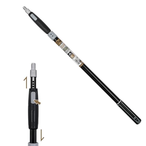 Image of ROLLINGDOG Two-Way Telescopic Extension Pole for Paint Rollers, 94cm-183cm | Aluminum construction, Two-Way, Universal threaded tip, Locking telescopic design, Comfortable grip, For painting & cleaning