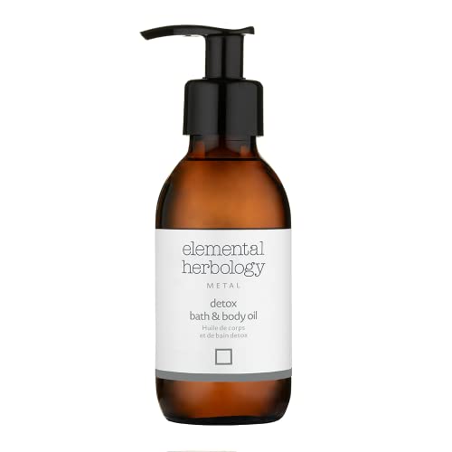 Elemental Herbology Detox Bath & Body Oil 5.0 fl oz – Invigorating Aromatherapy Oil with Rosemary, Grapefruit & Juniper Berry – Stimulates Circulation, Promotes Detox & Refreshes Mind and Body