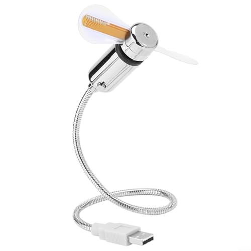 TONIXY Ventilador USB con reloj y pantalla
