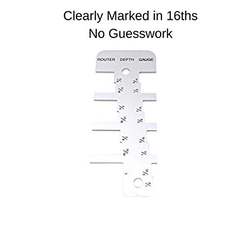 Tofl Depth Gauge Tool For Router | Ideal For Measuring Router Bit Depth With Easy-To-Read Analog Display | Ensures Accuracy For Woodworking Projects #TOP1