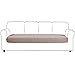 JHLD Stretch Sofa Sitzkissenbezug, Samt Sitzkissenschutz Elastische Sofa-Sitzkissenbezüge Weiche Sofa-Sitzkissenbezug Abnehmbare Waschbar Für Stühle, Sofas-Taupe-4-Sitzer