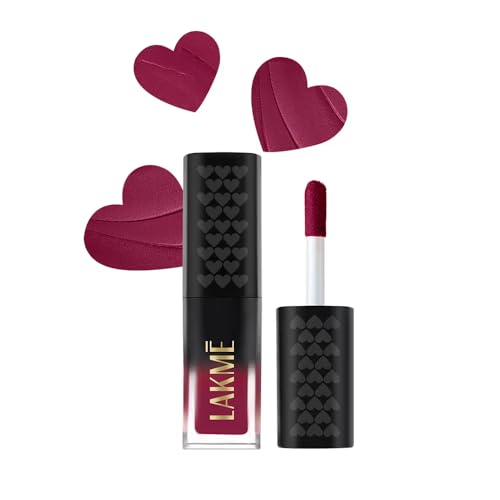 Image of Lakme Xtraordin-Airy Lip Mousse, Velvet Matte Finish , with air-light texture, enriched with cocoa butter for nourished & moisturised lips, Liquid Lipstick - Mauve Mischief (1.8g)