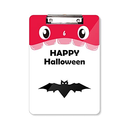 Dossier à tête plate bloc-notes d'apprentissage A4 Halloween peur MTD