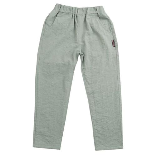 Boys Casual Lightweight Stretch Pants for Outdoor Activities and Daily Wear with Elastic Waist and Convenient