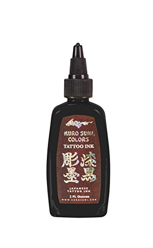 Kuro Sumi Tattoo Ink, Double Sumi Tribal Black, 2 Ounce