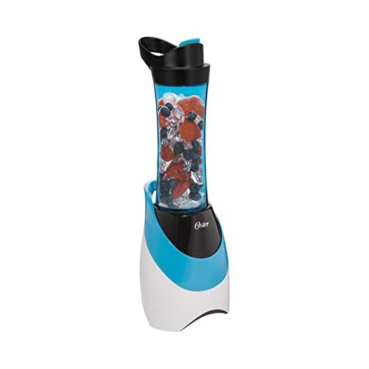 Oster BLSTPB-WBL My Blend 250-Watt Blender with Travel Sport Bottle, Light Powder Blue