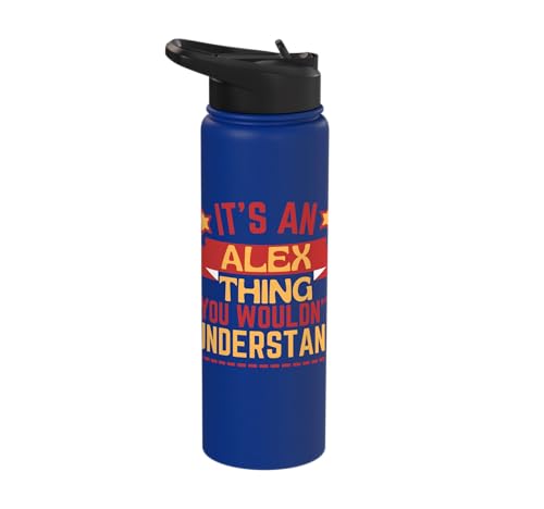 Alex Name Funny Gift For Alex Stainless Steel Insulated Water Bottle