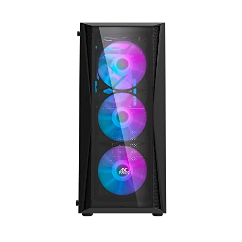 Image of Ant Esports Metal 220 Air Mid- Tower Computer Case /Gaming Cabinet - Black | Support - ATX, M-ATX, ITX | Pr
