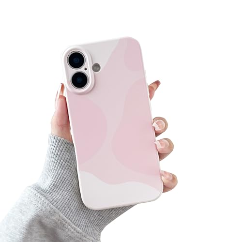 Image of DEFBSC for iPhone 16 Case, Art Design Soft TPU Cover, Pink