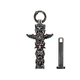 [COPPERTIST.WU] マヤ トーテム ペンダント – メンズ レディース向け ハンドクラフト アミュレットジュエリー 古代文明 スピリチュアル タリスマン ブレスレット＆ネックレス対応DIYチャーム (white bronze)