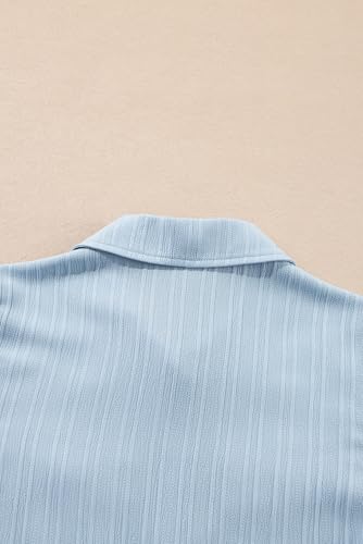 blibean Boys Button-Down Uniform Shirts Semi Formal Dress Tops with Chest Pockets4