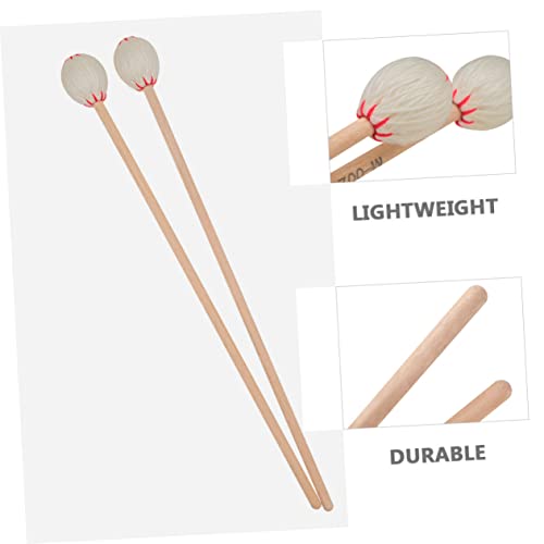 SUPVOX 2 Pçs Marimba Macetes Glockenspiel Xilofone Teclados De Piano Tímpanos Peças Marimba Baterist