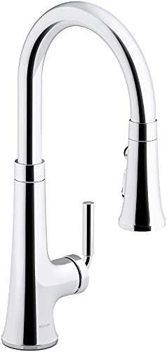 Kohler 23764-CP Tone Pull Down Kitchen Faucet, Kitchen Sink Faucets