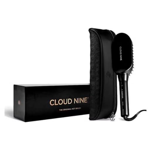 CLOUD NINE The Original Hot Brush | with Hair Tame Tessellation™ Variable Temperature Control Moisture-Locking Mineral | Flat Bristles Design | Stronger Shinier Smoother Hair | Lightweight Design