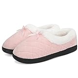 Mishansha Pantuflas Mujer Peludas Zapatos Caliente Casa Zapatillas Comoda Invierno Slippers Rosa 42 EU