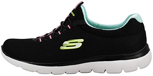 Image of Skechers Women's Summits Sneaker, Black /Multi, 10 M US