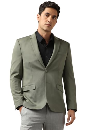Image of Peter England Men's Neo Slim Knit Textured Blazer