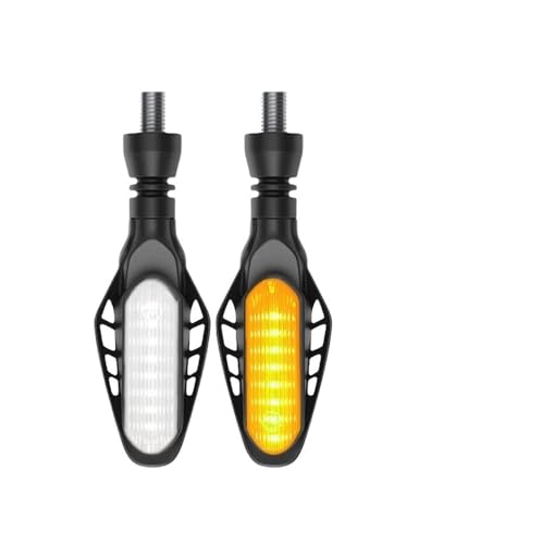 Clignotants LED pour moto 12V avec feu de stop arrière intégré haute visibilité