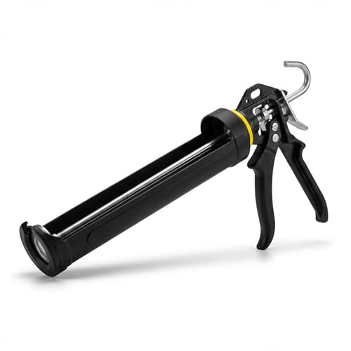 Meritool 112 Series Manual Caulking Gun - 29 oz Cartridge Dispenser, 12:1Thrust Ratio, Lightweight 2.35 lbs No Drip Hand Operated Sealant & Adhesive Applicator - Professional Contractors DIY Projects