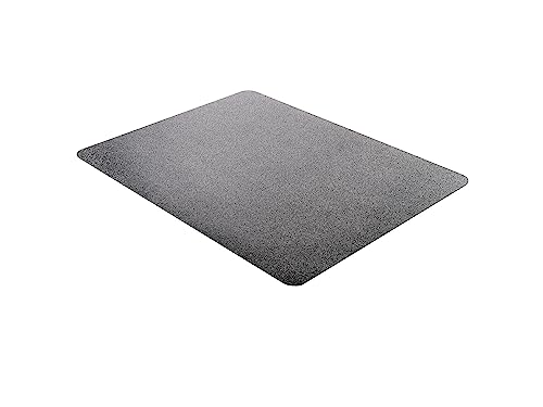 Deflecto Non-studded EconoMat Chair Mat, for Hard Floors, Straight Edge, Black, 46