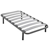 Miroytengo Somier 90x190 cm Neo Balda Ancha, Tubo de Acero 40x30 mm, Láminas de chopo-Flex con 4 Patas
