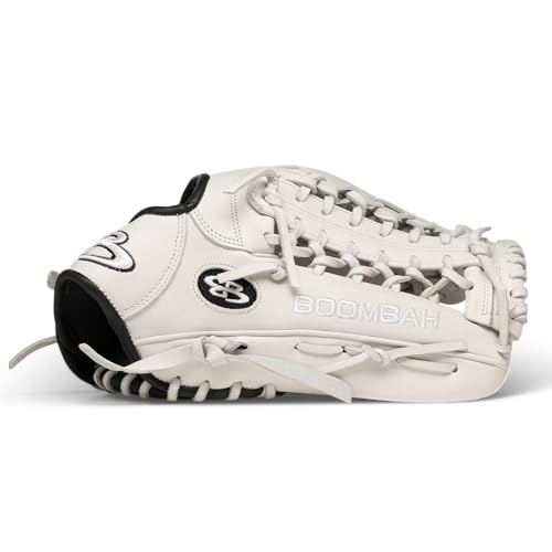 Boombah Softball Fielding Glove-B17 T Web White - Size RHT-13