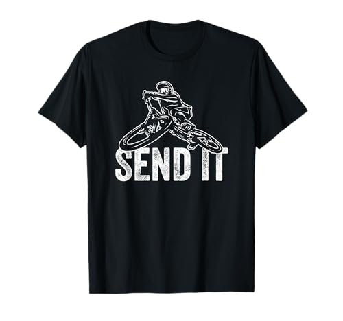 Send It MTB E-Bike Elektrisches Mountainbike T-Shirt