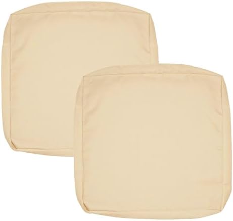FLYMEI Patio Furniture Cushions Cover 18x20x4, Water Resistant Outdoor Cushion Covers Replacement, Durable Outdoor Couch Cushion Covers, 2 Covers