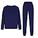 Two Piece Sets For Women Fall Long Sleeve Sweatshirt Plus Size Sweatsuit Sweatpants Fashion Tracksuit Dark Blue joggers set for women 3X
