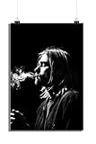 25 Artstreet Kurt Cobainposter | Nirvana | Schwarz-Weiß | 