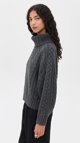 Women's Cable Turtleneck Sweater4