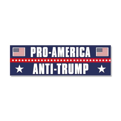 CafePress Pro America Anti Trump Car Magnet 10 X 3 10