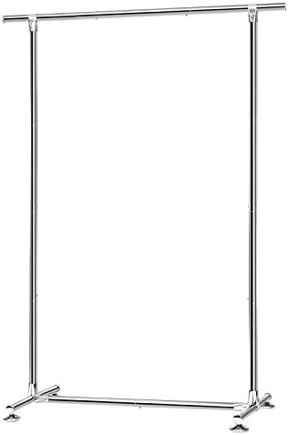 Appendiabiti Con Ruote SONGMICS - Estendibile, Ripiano Portascarpe, Portata 50 Kg, Argento Cromato - Foto 4
