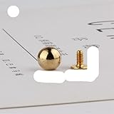 Alle Arten von goldfarbenem Metall mit Schraubverschluss, Kegelnieten, Kugel, Spike, Punk, Tasche, Gürtel, Schuhe, Kleidung, Lederhandwerk, Kegelniete, DIY (9,5 mm), 10 Sätze