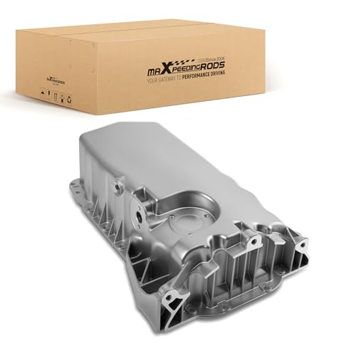 maXpeedingrods 038103601AQ, 038103601MA Aluminum Engine Oil Sump Pan for Audi TT VW Golf Jetta 1.8L Turbo Engine Oil Container 311-58596A, 264-702