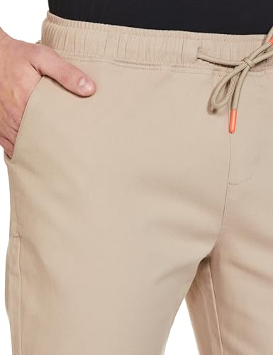 Image of FYLTR Men's Taper Fit Stretch Cotton Joggers with Elasticated Waistband & Drawstrings