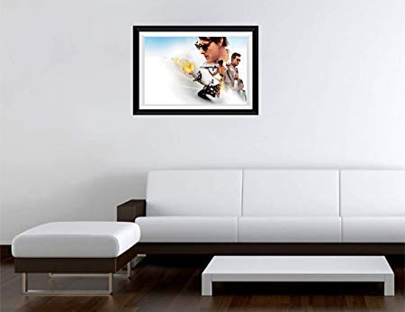 Vinyl Printed Landscape Photo Frame Style Decal Decor, Mission Impossible Rogue (15 X 11Inch, Multicolor)