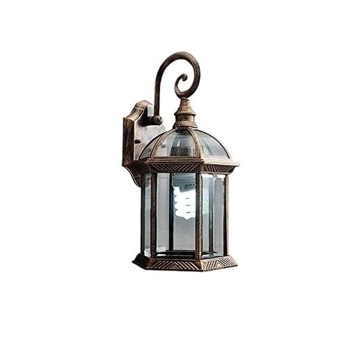 Lanterne murale jardin rétro en métal pour éclairer un balcon ou un porche