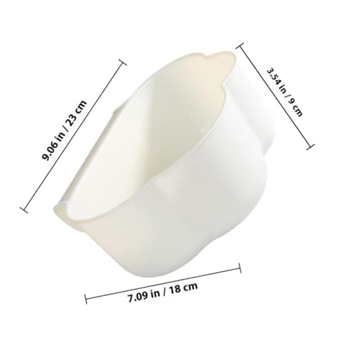 Caneca de basura colgante de cocina blanca con forma de nube miniatura 2