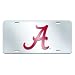 FANMATS NCAA University of Alabama Crimson Tide Plastic License Plate (Inlaid)