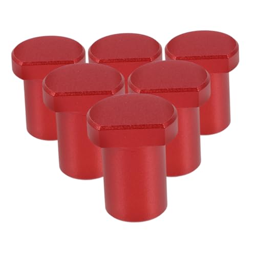 NUOBESTY 6pcs Workbench Clamping System Bench Dogs Aluminum Alloy Stops for Woodworking t Track Woodworking Bench Dog Clamp