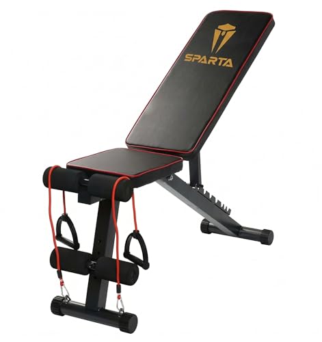 Adjustable Weight Bench Press Weights Bench for Home Gym Incline Decline Flat Utility Gym Bench Sit-Up & Ab Bench for Full Body Workout Strength Training & Weightlifting
