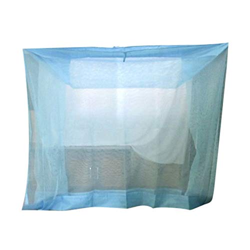 Image of ANS HDPE Mosquito Net for Queen Size Bed (5 x 6.5 ft), Durable Breathable Mesh Bed Net with Reinforced Border, Free Air Flow Insect Protection Net for Bedroom, for Home Use