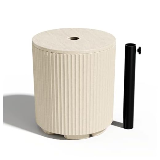 Best umbrella base for under table Heavy Duty Fillable Umbrella Stand for Outdoors