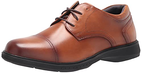 Image of Nunn Bush Men's Pro Cap Toe Oxford with Kore Slip Resistant Comfort Technology