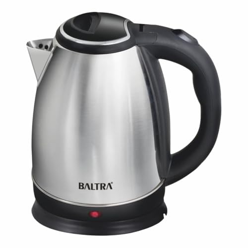Image of BALTRA Electric Kettle 1.8 L Supreme | 1350 Watt Stainless Steel Body with Auto Shut Off Feature Used for Boiling | Hot Water Kettle 360 Power Base Cool Touch Handle Ketley I 2 Year Warranty