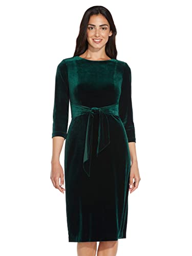 Image of Adrianna Papell Women's Velvet Tie Front Dress