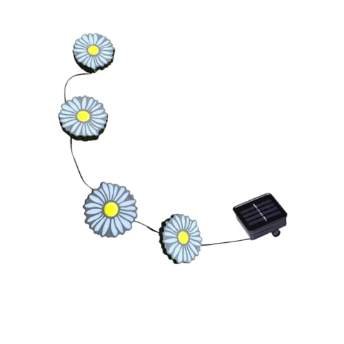 PENIKOKO Luce Solare Da Giardino a Incastro Design Margherita Luce Decorativa Esterno Senza Fili Per Sentieri Patio Aiuole e Cortili Risparmio Energetico e Facile Installazione