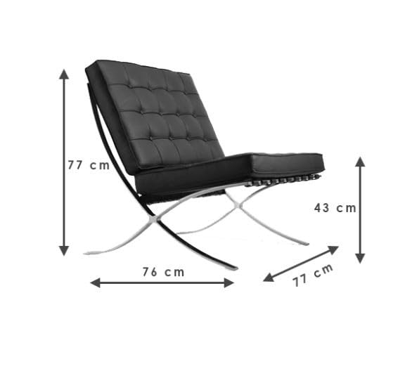 Amazon｜バルセロナチェア Bauhaus ミース・ファン・デル・ローエ 本革