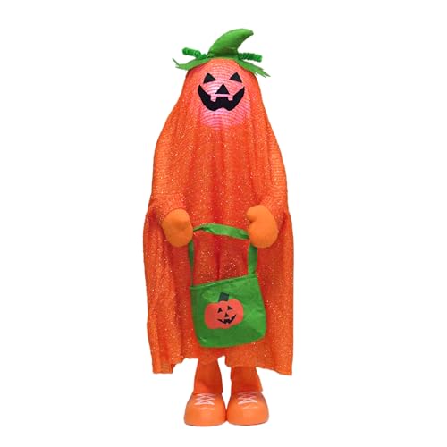 YUETJIN 32" Front Porch Light up Halloween Pumpkin Figure Décor,